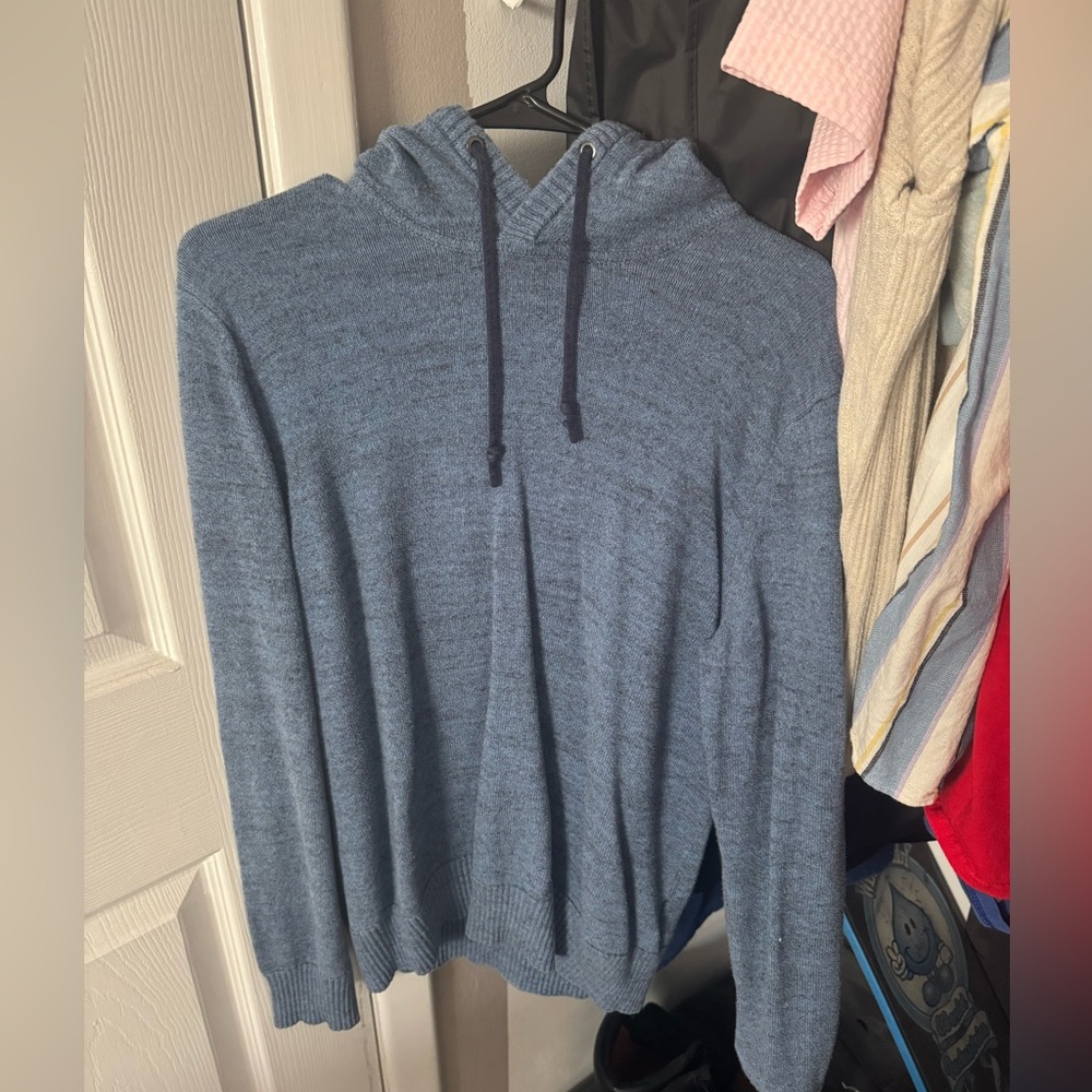 Blue hoodie